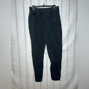 Lululemon Pants Men’s M Black Tapered  Jogger Running Zipper Pockets Athletic